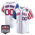 Custom Boston Red Sox America 250 Edition Vapor Premier Limited White BFRAILEY Stitched Jerseys