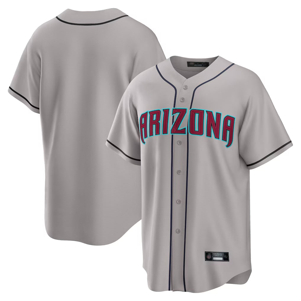 Arizona Diamondbacks Gray BFRAILEY Road Home Game Blank Player Stitched Jerseys