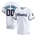 Custom Miami Marlins White BFRAILEY Home Limited Jersey