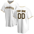 Custom Pittsburgh Pirates White BFRAILEY Home Replica Jersey