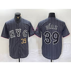 New York Mets #39 Edwin Diaz Gray BFRAILEY 2024 City Connect Cool Base Jersey 3