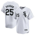 Chicago White Sox #25 Andrew Vaughn Player White BFRAILEY Stripe Limited Home Stitched Jerseys