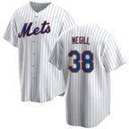 New York Mets #38 Tylor Megill White BFRAILEY Cool Base Stitched Jersey