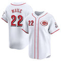 Cincinnati Reds #22 Luke Maile White BFRAILEY Home Limited Stitched Jersey