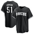 Arizona Diamondbacks #51 Randy Johnson Player Black BFRAILEY Game Home Stitched Jerseys
