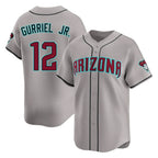 Arizona Diamondbacks #12 Lourdes Gurriel Jr Player Gray BFRAILEY Road Limited Home Game Stitched Jerseys