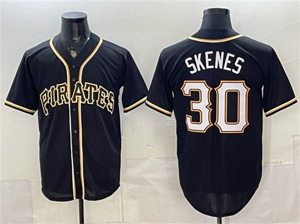 Pittsburgh Pirates #30 Paul Skenes 2026 Fashion Black BFRAILEY Out Stitched Jersey
