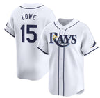 Tampa Bay Rays #15 Josh Lowe White BFRAILEY Home Limited Stitched Jersey