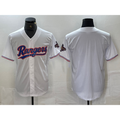 Texas Rangers Bank White BFRAILEY 2023 World Series Champions Cool Base Jersey