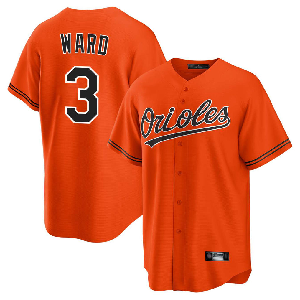 Baltimore Orioles #3 Taylor Ward Player Orange BFRAILEY Home Game Stitched Jerseys