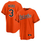Baltimore Orioles #3 Taylor Ward Player Orange BFRAILEY Home Game Stitched Jerseys
