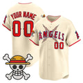 Custom Los Angeles Angels x One Piece Cream BFRAILEY Vapor Premier Limited Jersey - Stitched