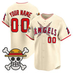 Custom Los Angeles Angels x One Piece Cream BFRAILEY Vapor Premier Limited Jersey - Stitched