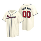 Custom Atlanta Braves Cream BFRAILEY 2020 Stitched Cool Base Jersey
