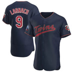 Minnesota Twins #9 Trevor Larnach Player Navy BFRAILEY60th Home Limited Elite Stitched Jerseys