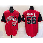 Chicago White Sox #56 Mark Buehrle Red Black BFRAILEY 2025 City Connect Limited Stitched Jersey
