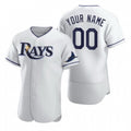 Custom Tampa Bay Rays White BFRAILEY 2020 Stitched Flex Base Jersey