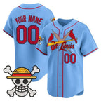 Custom St. Louis Cardinals x One Piece Blue BFRAILEY Vapor Premier Limited Jersey - Stitched