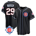 Chicago Cubs #29 Michael Busch Player Black BFRAILEY Fashion Out 150th Anniversary Game Stitched Jerseys