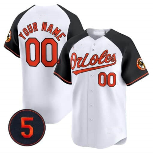 Custom Baltimore Orioles Robinson Patch Vapor Premier Limited Jersey V2 ¨C All Stitched-White BFRAILEY