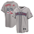 Arizona Diamondbacks #12 Lourdes Gurriel Jr Player Gray BFRAILEY USA 250 Fourth of July Home Game Stitched Jerseys