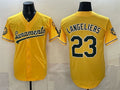 Oakland Athletics #23 Shea Langeliers 2026 Yellow BFRAILEY Alternate Sacramento Celebrating 125 Years Vapor Limited Stitched Jersey