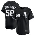 Chicago White Sox #58 Seranthony Dominguez Player Black BFRAILEY Limited Home Stitched Jerseys