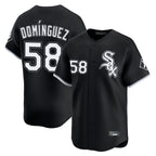 Chicago White Sox #58 Seranthony Dominguez Player Black BFRAILEY Limited Home Stitched Jerseys