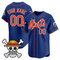 Custom New York Mets x One Piece Royal BFRAILEY Vapor Premier Limited Jersey - Stitched