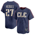 Cleveland Guardians #27 Austin Hedges Player Navy BFRAILEY City Connect Limited Home Stitched Jerseys