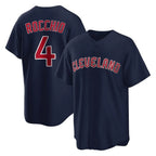 Cleveland Guardians #4 Brayan Rocchio Player Navy BFRAILEY Game Home Stitched Jerseys