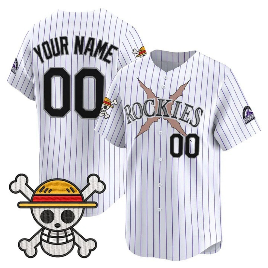 Custom Colorado Rockies x One Piece White BFRAILEY Vapor Premier Limited Jersey - Stitched