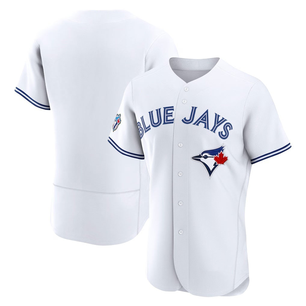 Toronto Blue Jays Blank White BFRAILEY 50 Seasons Patch Stitched Jersey