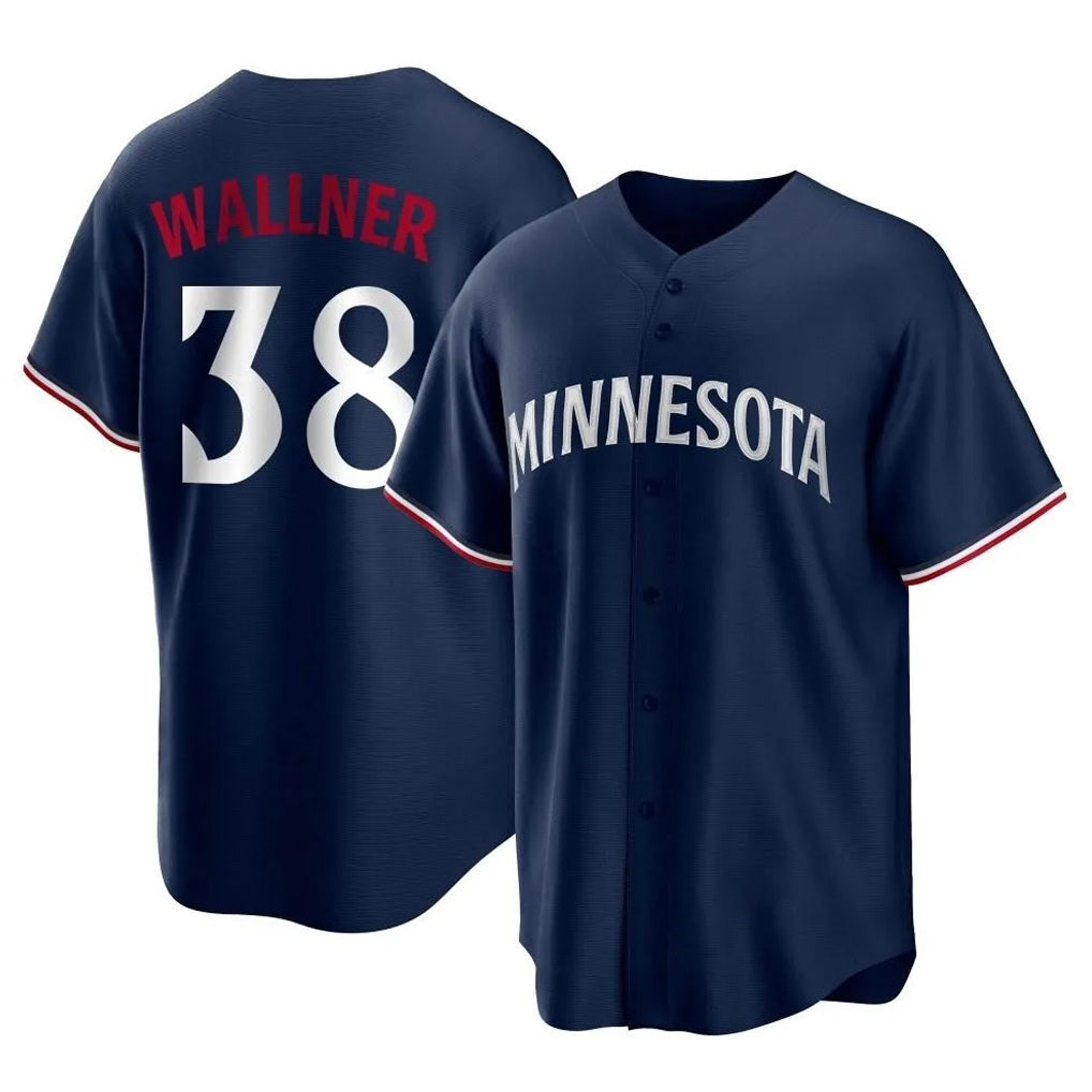 Minnesota Twins #38 Matt Wallner Player Navy BFRAILEYReplica Alternate Home Stitched Jerseys