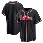 Philadelphia Phillies Blank Fashion Black BFRAILEY Out Stitched Jersey
