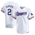Texas Rangers #2 Marcus Semien White BFRAILEY Home Limited Player Jersey