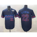 Toronto Blue Jays #22 Ernie Clement Navy BFRAILEY 2025 World Series City Connect Limited Stitched Jersey