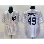 New York Yankees #49 Ron Guidry White BFRAILEY Cool Base Stitched Jersey