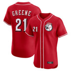 Cincinnati Reds #21 Hunter Greene Player Red BFRAILEY Limited Elite Home Game Stitched Jerseys