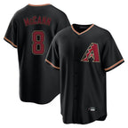 Arizona Diamondbacks #8 James McCann Player Black BFRAILEY Limited Home Stitched Jerseys