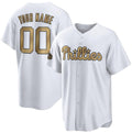 Custom Philadelphia Phillies Active Player White BFRAILEY 2022 All-Star Cool Base Stitched Jersey