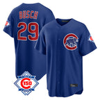 Chicago Cubs #29 Michael Busch Player Royal BFRAILEY 150th Anniversary Home Game Stitched Jerseys