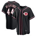 Cincinnati Reds #44 Elly De La Cruz Player Black BFRAILEY Fashion Out Home Game Stitched Jerseys
