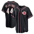 Cincinnati Reds #44 Elly De La Cruz Player Black BFRAILEY Fashion Out Home Game Stitched Jerseys