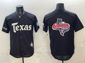 Texas Rangers Team Big Logo Black BFRAILEY Gothic Mexico 2025 Vapor Premier Limited Stitched Jersey