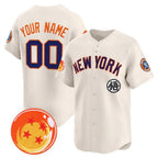 Custom New York Yankees x Dragon Ball Cream BFRAILEY Vapor Premier Limited Jersey - All Stitched