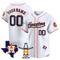 Custom Houston Astros Houston Rodeo Patch Vapor Premier Limited Jersey ¨C White 2 BFRAILEY