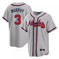 Atlanta Braves #3 Dale Murphy Player Gray BFRAILEY Home Game Stitched Jerseys