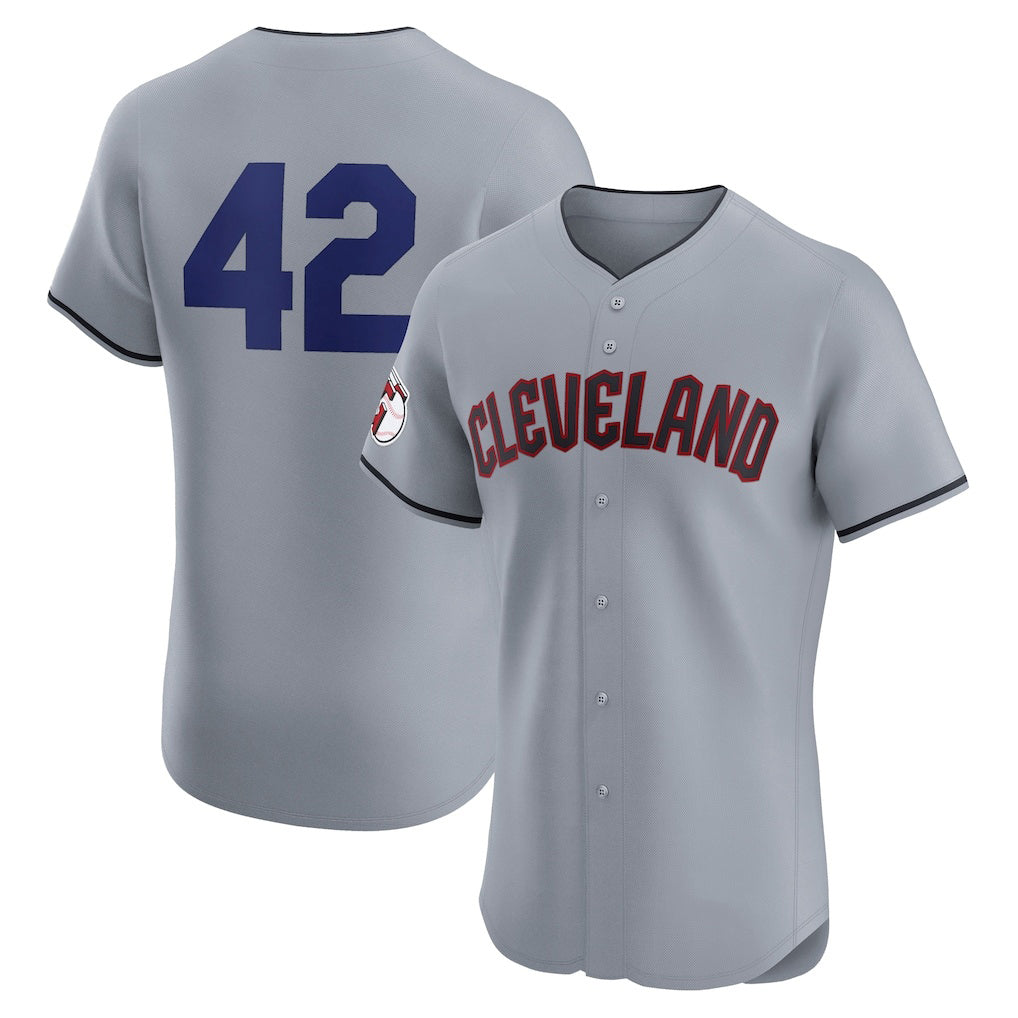 Cleveland Guardians #42 Jackie Robinson Gray BFRAILEY Road 2024 Day Elite Jersey