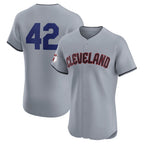 Cleveland Guardians #42 Jackie Robinson Gray BFRAILEY Road 2024 Day Elite Jersey